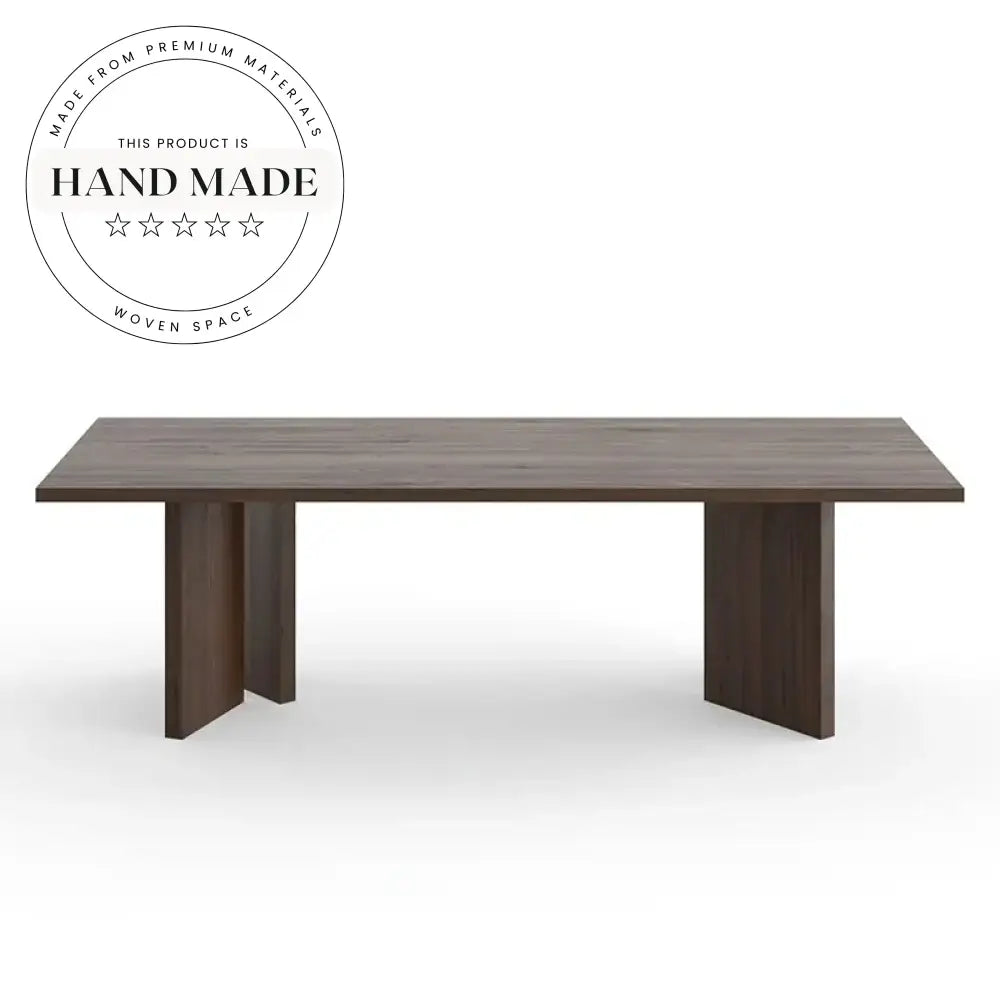 Luxury Large Rectangular Wooden 10 Seat Nordic Restaurant Dining Table