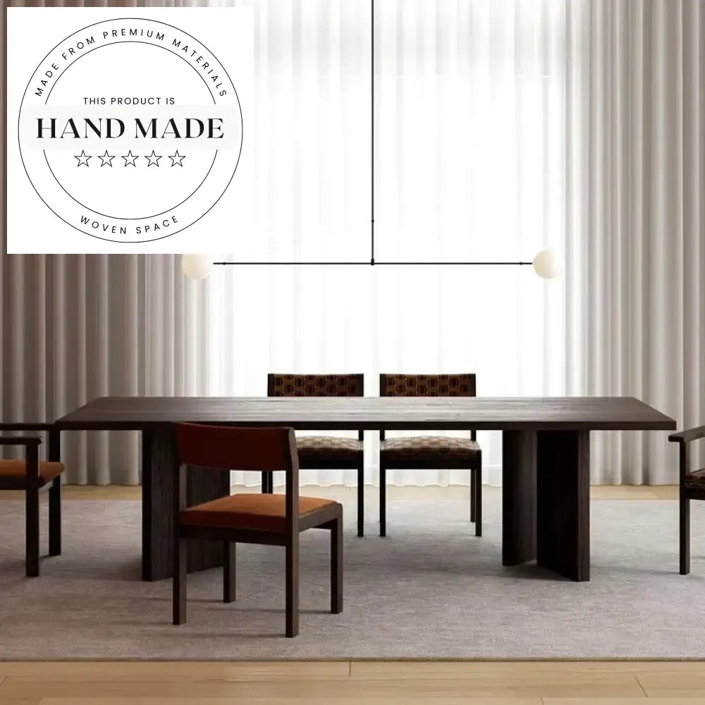 Luxury Large Rectangular Wooden 10 Seat Nordic Restaurant Dining Table