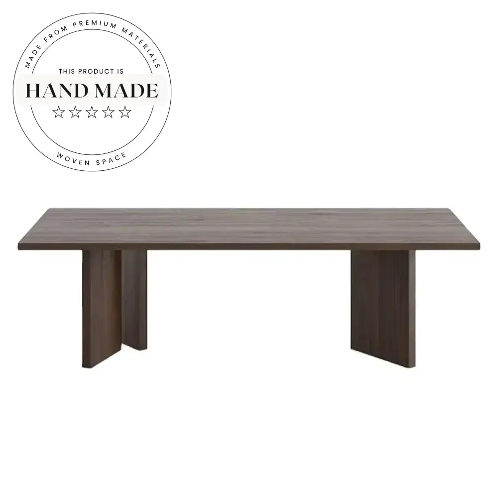 Luxury Large Rectangular Wooden 10 Seat Nordic Restaurant Dining Table