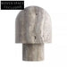 Luxury LED Natural Travertine Stone Mushroom Table Lamp for Bedroom