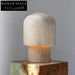 Luxury LED Natural Travertine Stone Mushroom Table Lamp for Bedroom