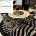 Luxury Leopard Print Gold Stainless Steel High-end Upholstered Dining Chair