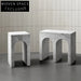 Luxury Living Room Movable Marble Sofa Side Table, Small Tea Coffee Table