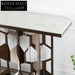 Luxury Marble Modern Hallway Console Table with Stainless Steel Frame