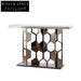 Luxury Marble Modern Hallway Console Table with Stainless Steel Frame