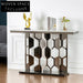 Luxury Marble Modern Hallway Console Table with Stainless Steel Frame
