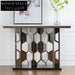 Luxury Marble Modern Hallway Console Table with Stainless Steel Frame