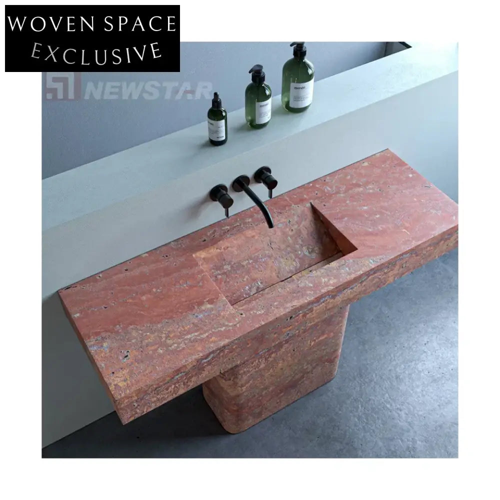 Luxury Marble Stone Rectangular Standing Sink custom / Stone