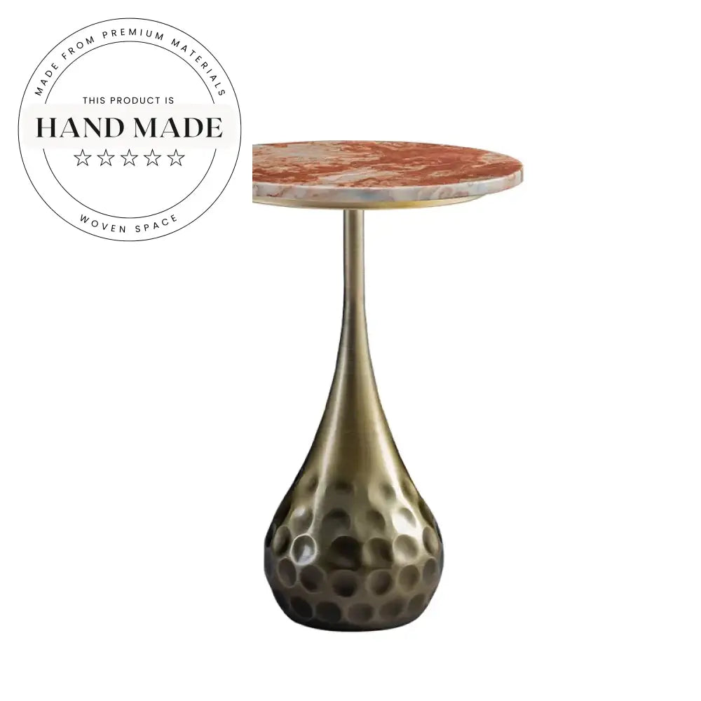 Luxury Marble Top Modern Metal Frame Side Coffee Table