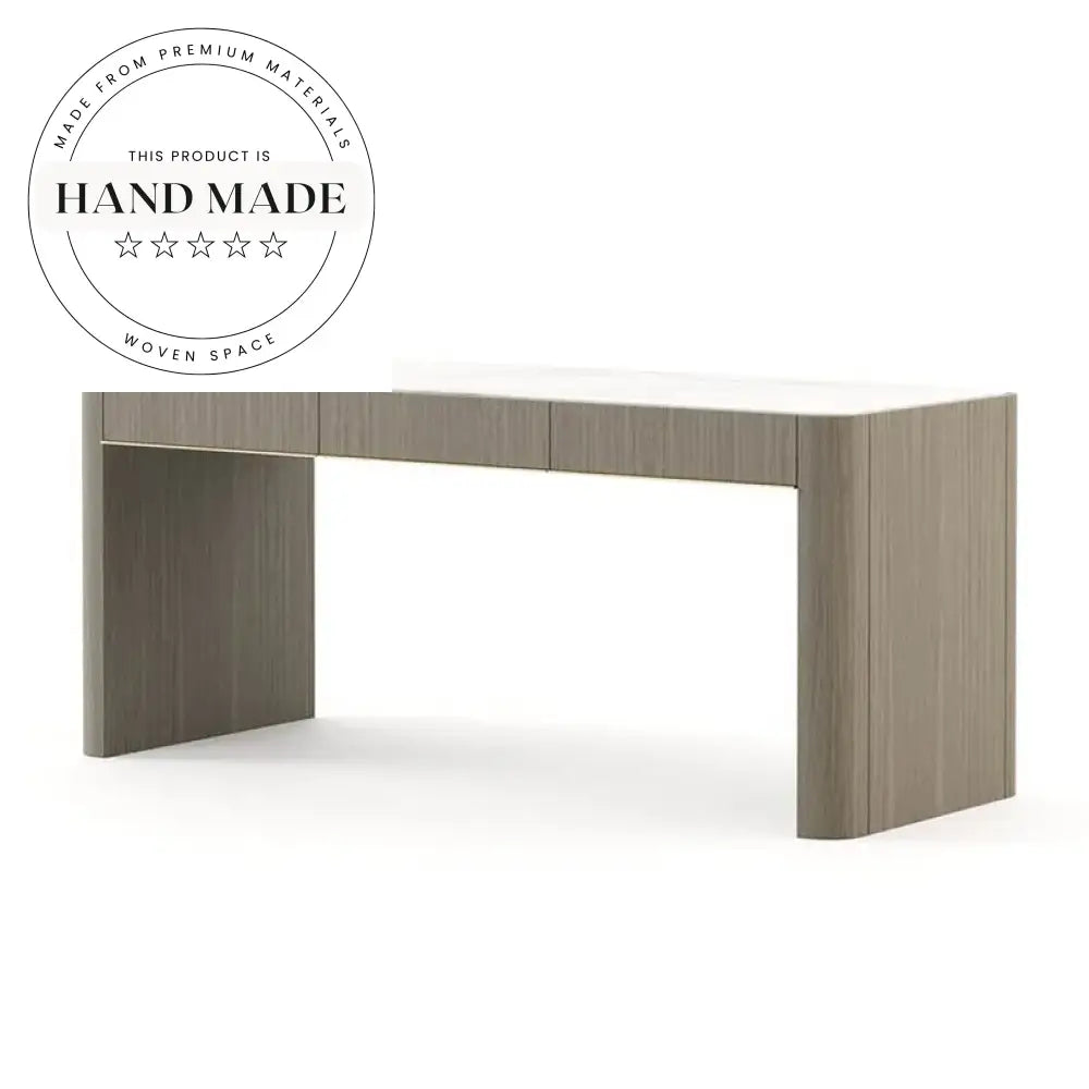 Luxury Marble Top Solid Wood Modern Italian Executive Office Desk