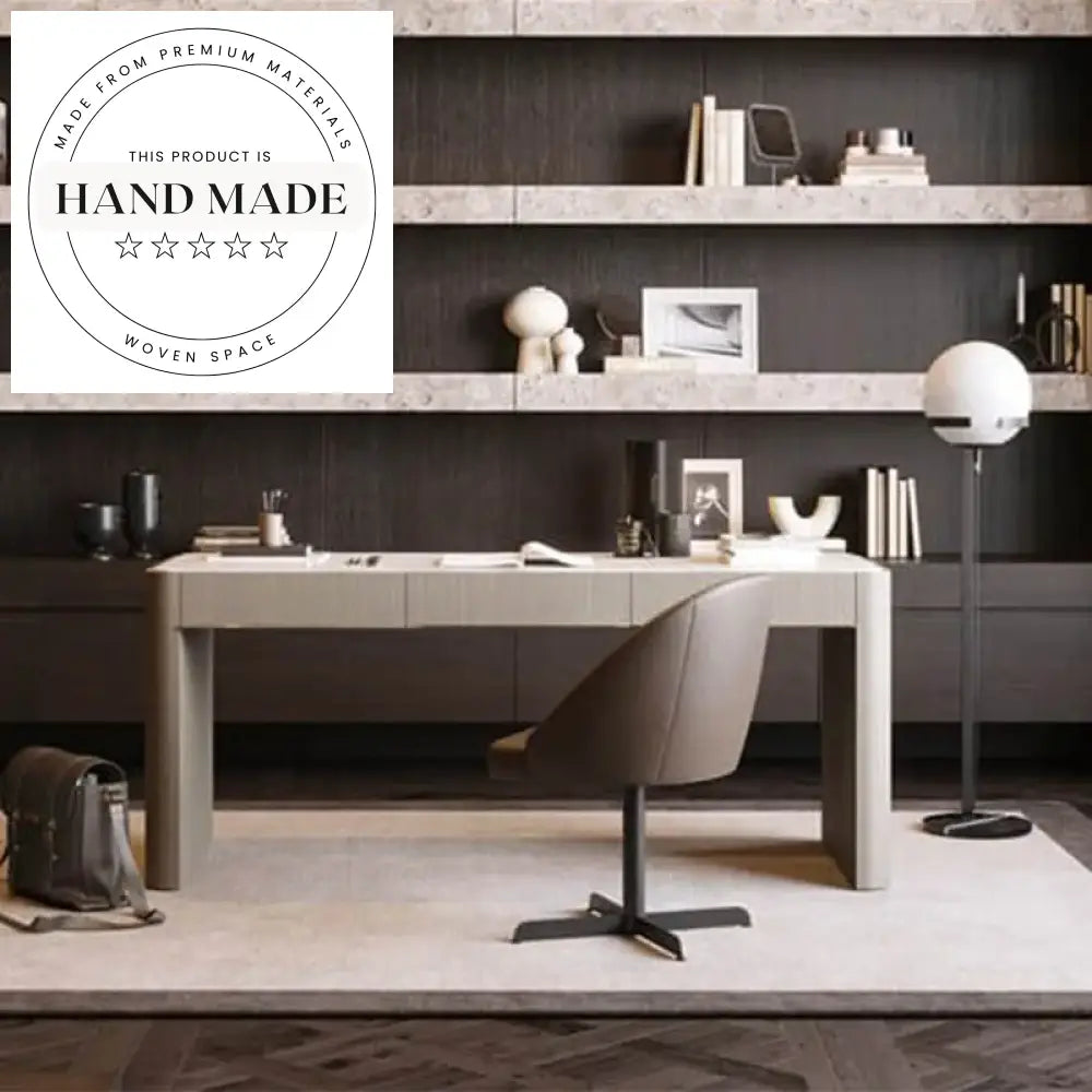 Luxury Marble Top Solid Wood Modern Italian Executive Office Desk