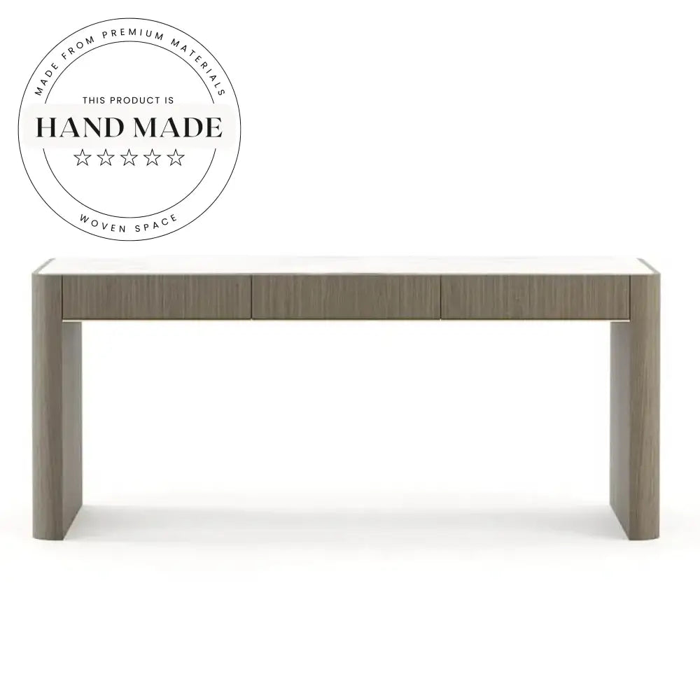 Luxury Marble Top Solid Wood Modern Italian Executive Office Desk