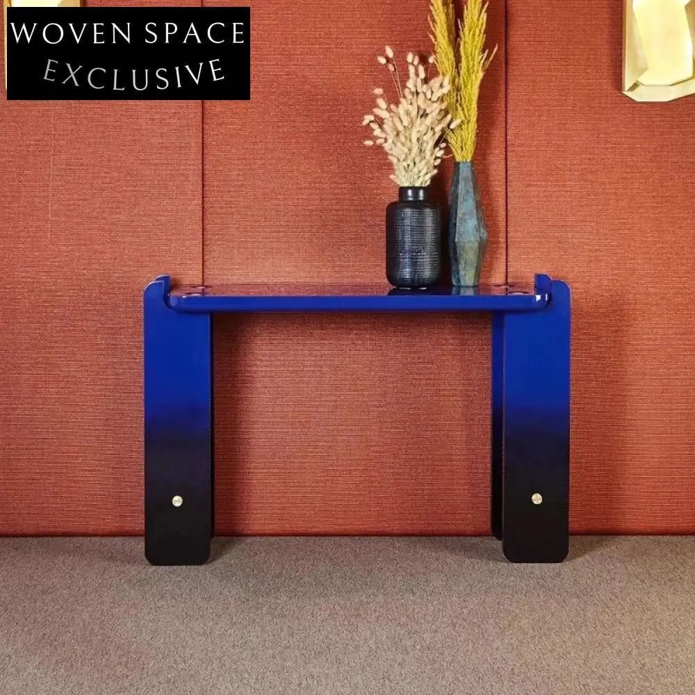 Luxury Metal Console Table, Modern Living Room Entryway Accent Furniture