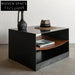 Luxury Metal Square Nightstand with Storage, Elegant Home Bedroom Side Table
