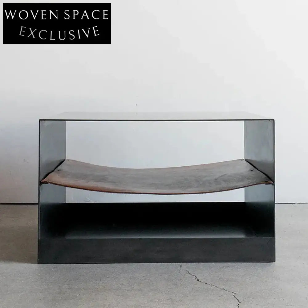 Luxury Metal Square Nightstand with Storage, Elegant Home Bedroom Side Table