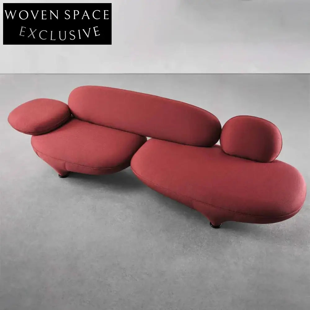 Luxury Minimalist Fabric Upholstered Couch Set for Modern Living Room