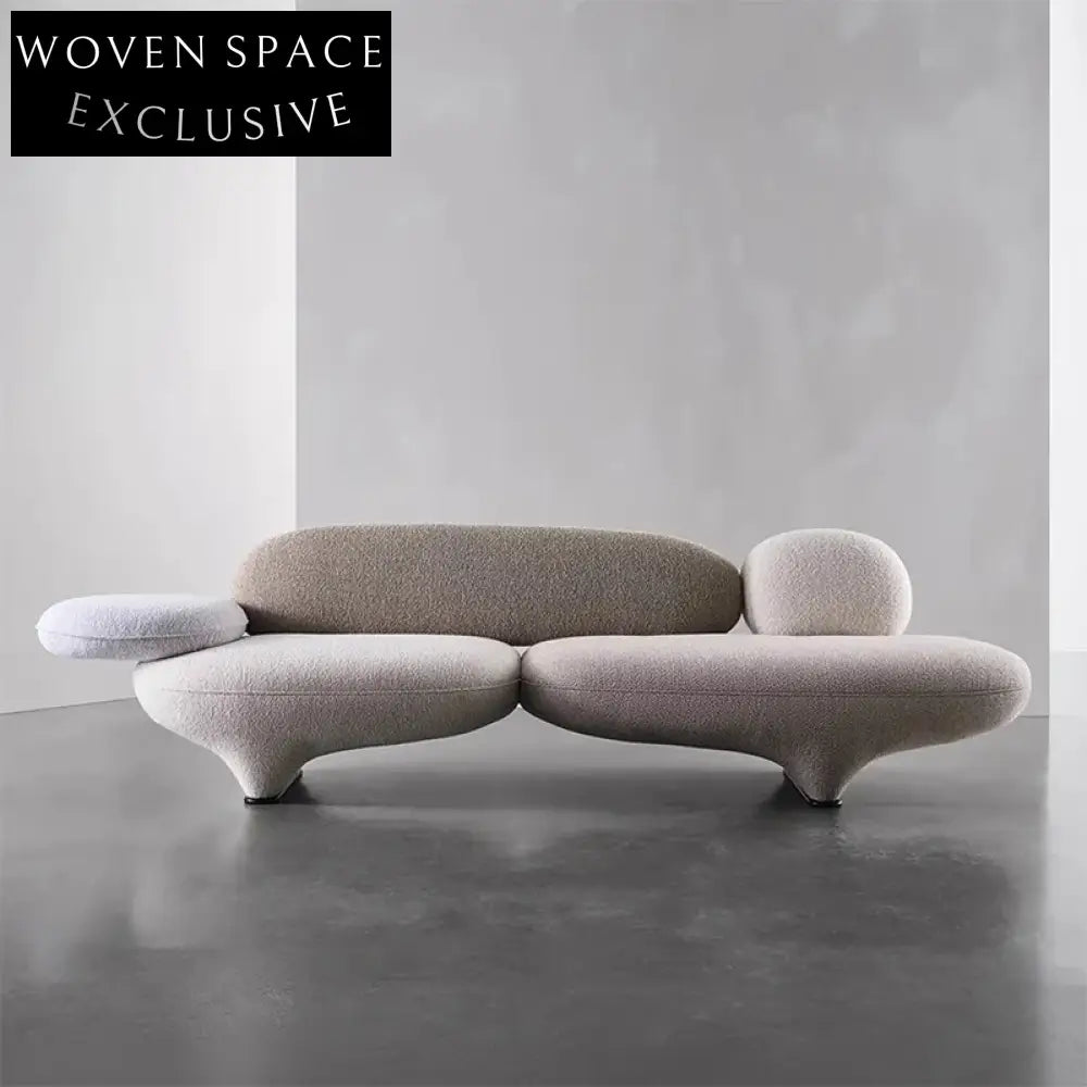 Luxury Minimalist Fabric Upholstered Couch Set for Modern Living Room