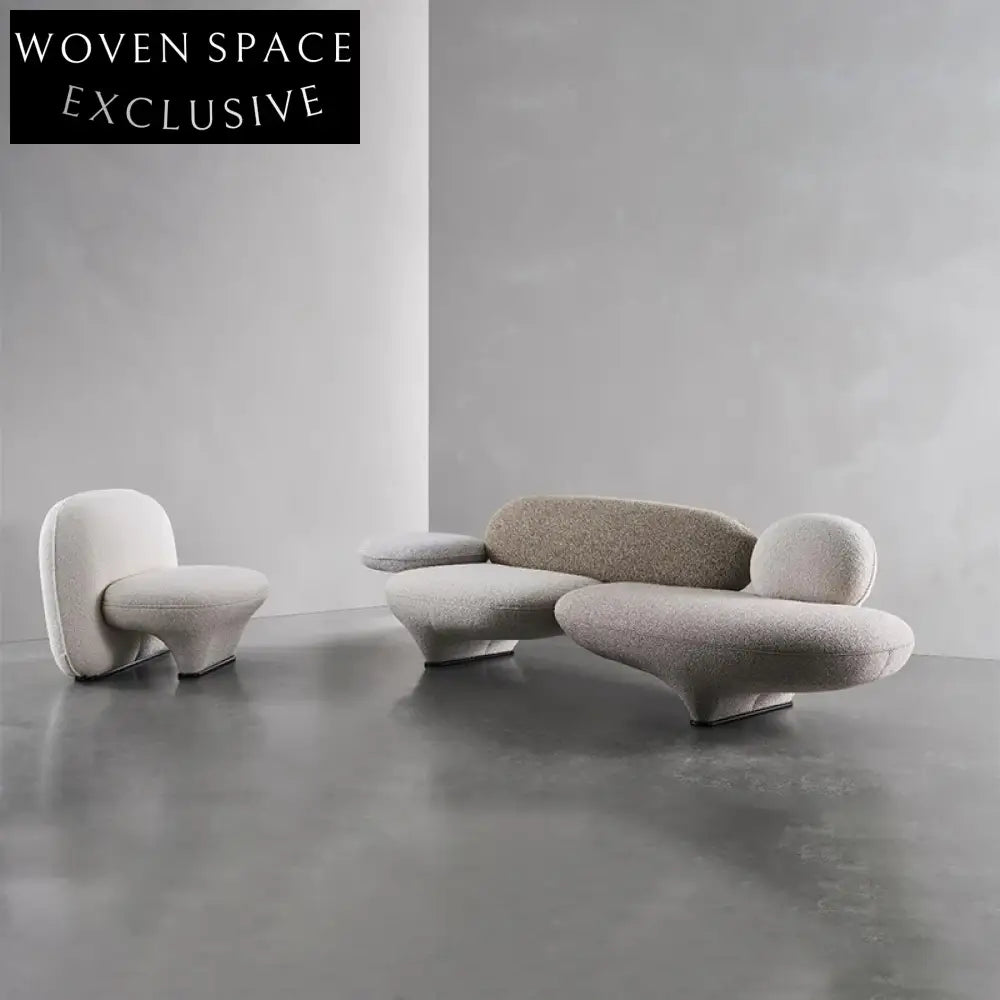 Luxury Minimalist Fabric Upholstered Couch Set for Modern Living Room