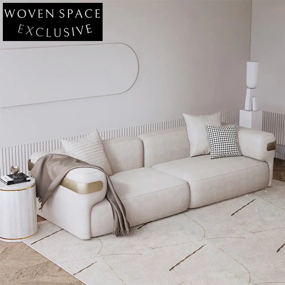 Luxury Minimalist Round Gold Metal Marble Living Room Coffee Table Set