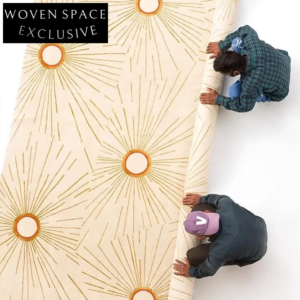 Luxury Modern Abstract Polyester Fiber Area Rug for Living Room Decor