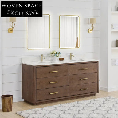 Luxury Modern American Style Double Sink Bathroom Vanity