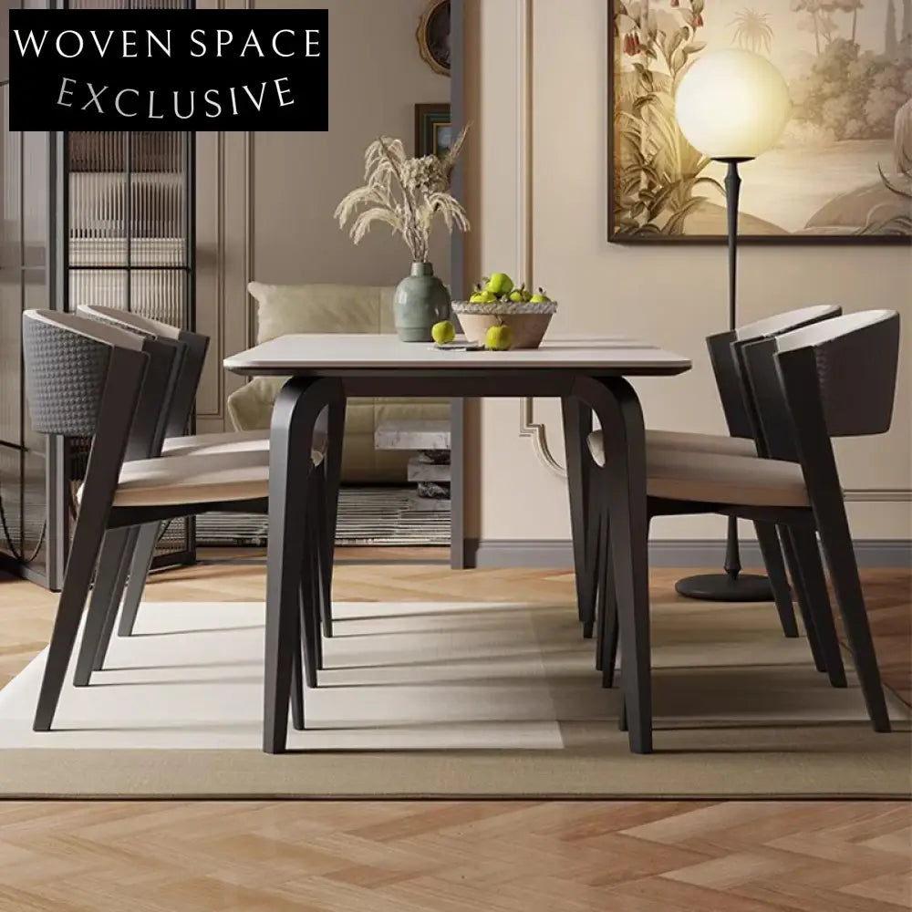 Luxury Modern Ash Wood PU Leather Dining Chair for Restaurant Cafe