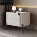 Luxury Modern Black Metal 1-Drawer Storage Nightstand for Bedroom & Hotel