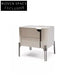 Luxury Modern Black Metal 1-Drawer Storage Nightstand for Bedroom & Hotel