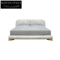 Luxury Modern Boucle Upholstered California King Platform Tatami Bed Frame