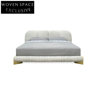 Luxury Modern Boucle Upholstered California King Platform Tatami Bed Frame