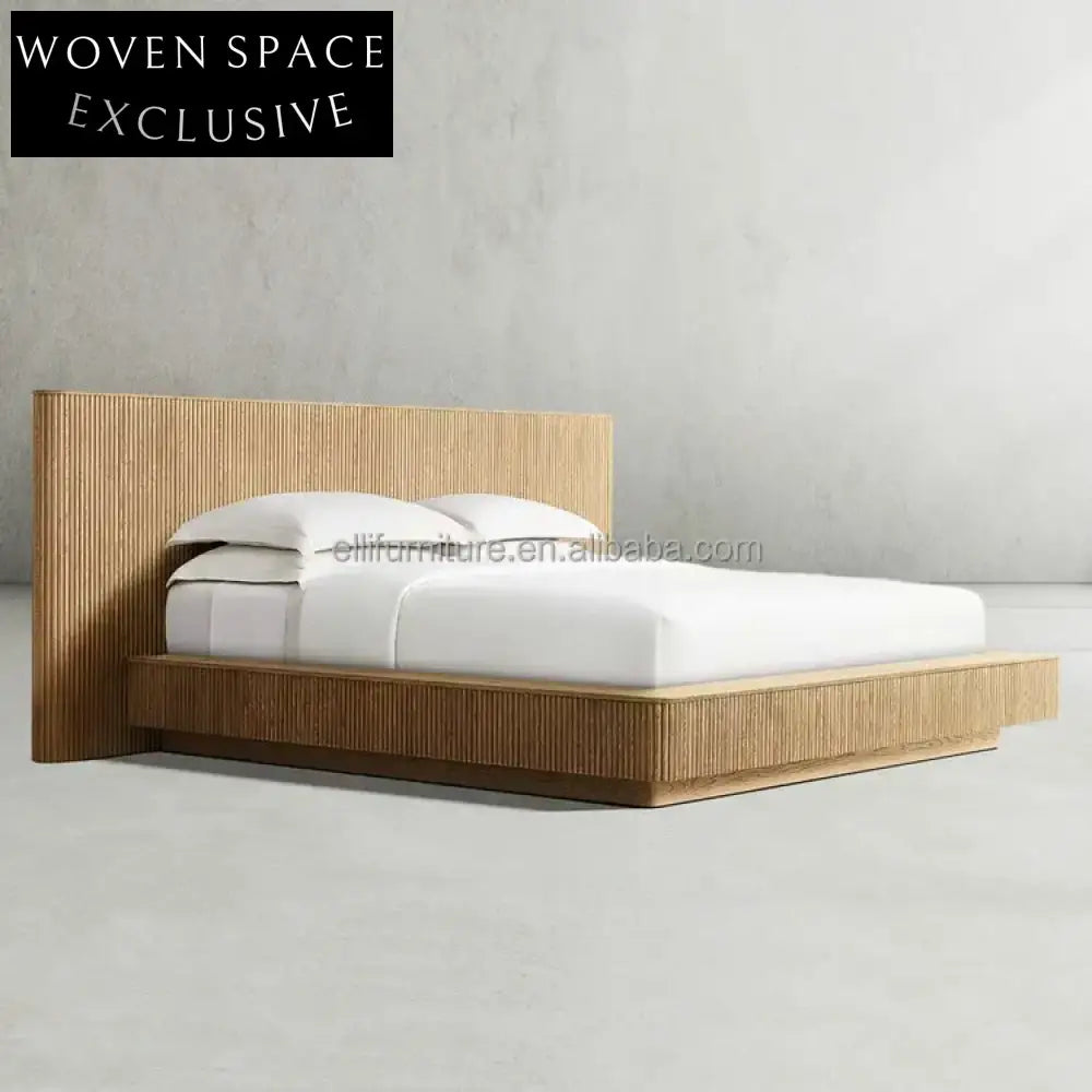 Luxury Modern Boucle Upholstered California King Platform Tatami Bed Frame