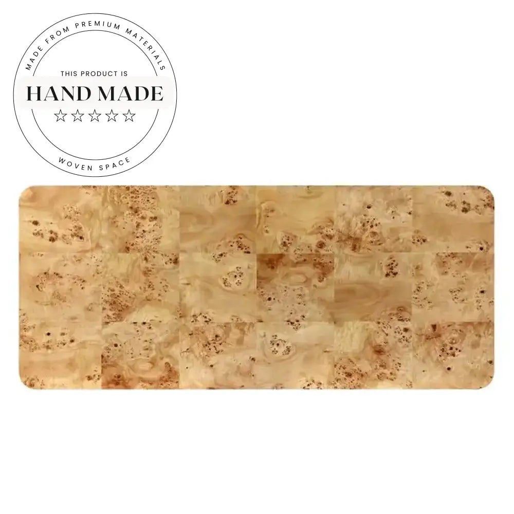 Luxury Modern Burl Wood Executive Rectangle Home Office Desk