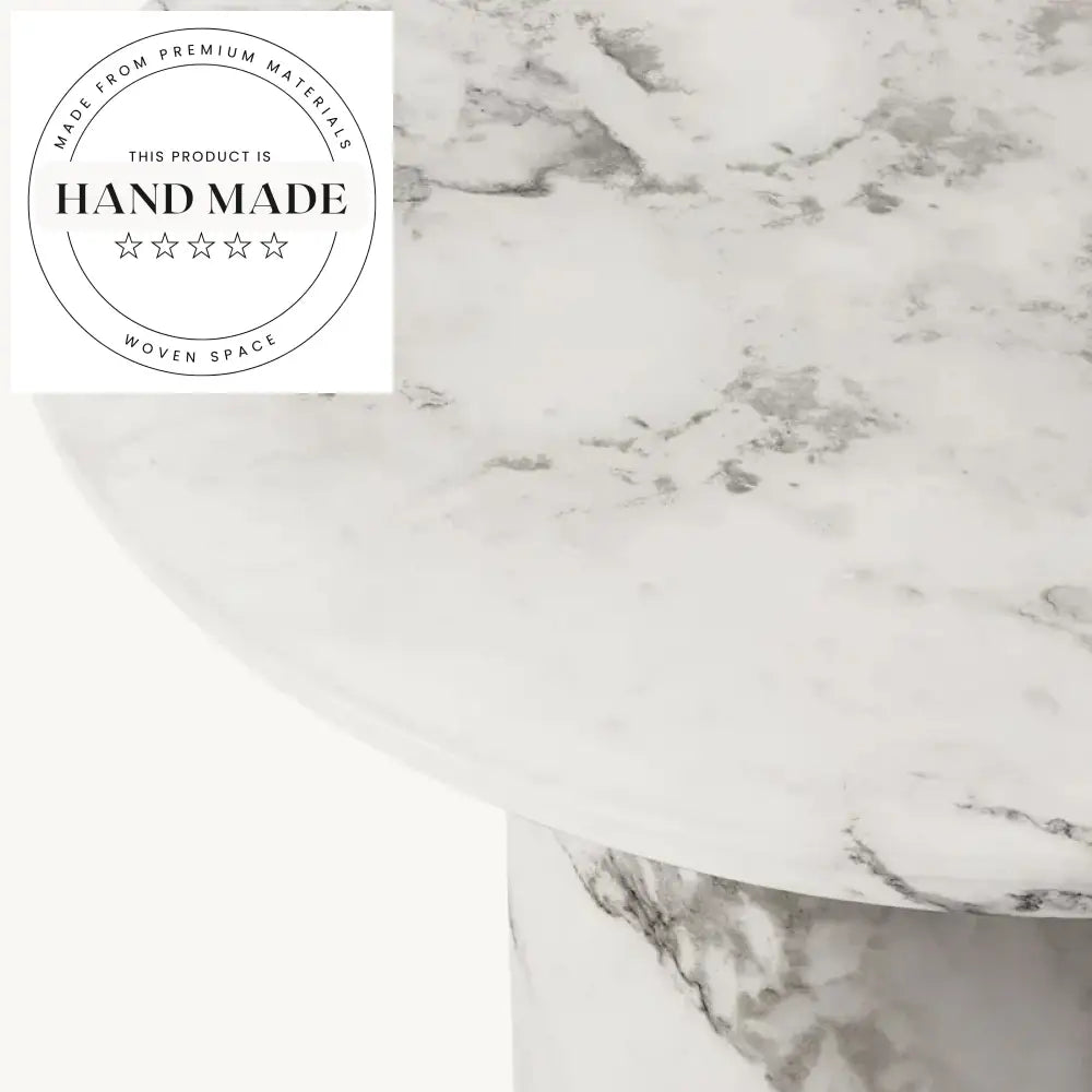 Luxury Modern Carrara Marble Stone Design Corner Side Coffee Table