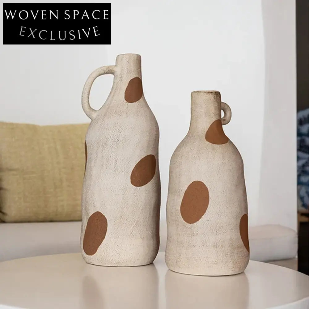Luxury Modern Ceramic Flower Vase Set - Hand-Made Artistic Porcelain Table Decor