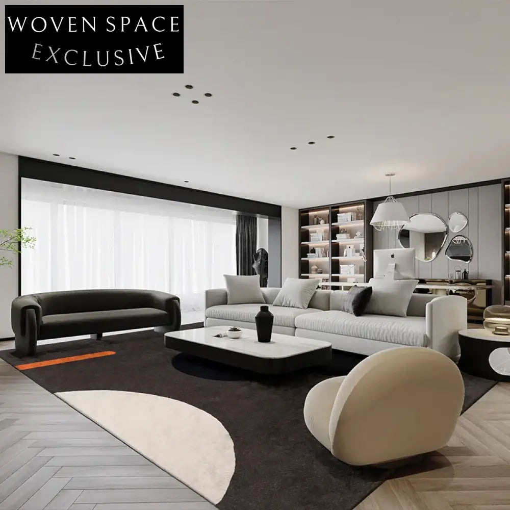 Luxury Modern French Style Wool Area Rug - Custom Colorful Designer Carpet