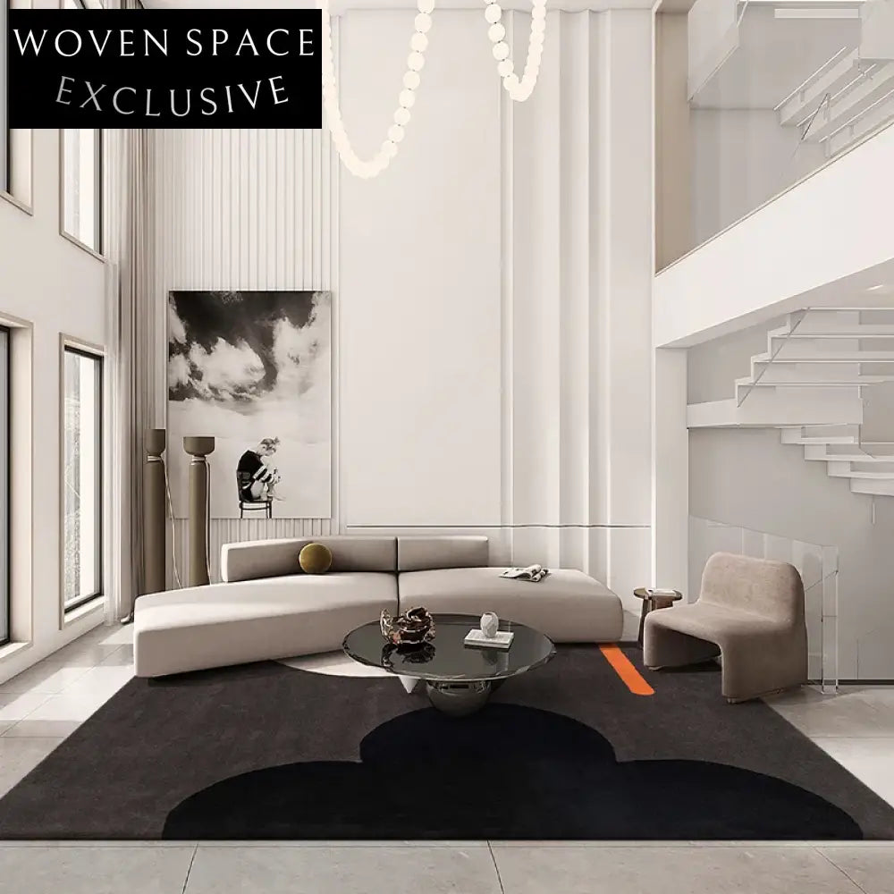 Luxury Modern French Style Wool Area Rug - Custom Colorful Designer Carpet