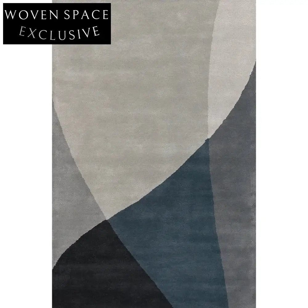 Luxury Modern Geometric Polyester Area Rug for Living Room Coffee Table Mat