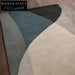 Luxury Modern Geometric Polyester Area Rug for Living Room Coffee Table Mat