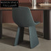 Luxury Modern High Back Blue Velvet Upholstered Metal Frame Dining Chair