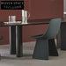 Luxury Modern High Back Blue Velvet Upholstered Metal Frame Dining Chair