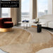 Luxury Modern Irregular Hand-Tufted Tencel Dining Room Bedroom Area Rug