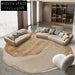 Luxury Modern Irregular Hand-Tufted Tencel Dining Room Bedroom Area Rug