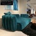 Luxury Modern L-Shaped Velvet Sectional Sofa Set for Contemporary Living Rooms
