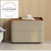 Luxury Modern Leather 2-Drawer Storage Bedroom Bedside Table