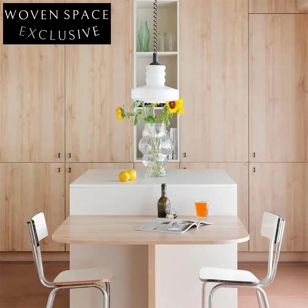 Luxury Modern LED Chandelier with Adjustable Height for Living Room & Bedroom