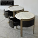 Luxury Modern Marble Nightstand with Drawer - Elegant Bedroom Bedside Table