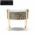 Luxury Modern Marble Nightstand with Drawer - Elegant Bedroom Bedside Table