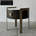 Luxury Modern Marble Nightstand with Drawer - Elegant Bedroom Bedside Table