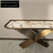 Luxury Modern Marble & Stainless Steel Entryway Hallway Console Table