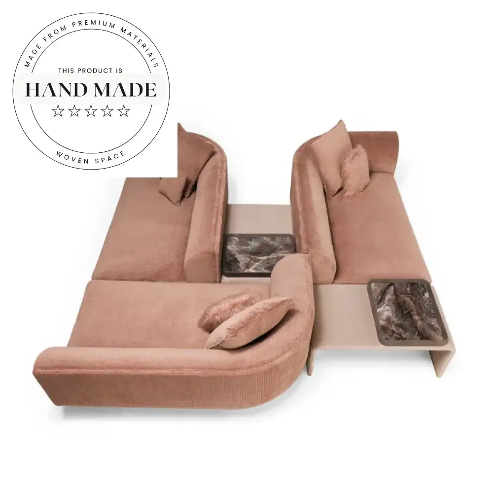 Luxury Modern Modular Italian Style Velvet Sectional Sofa